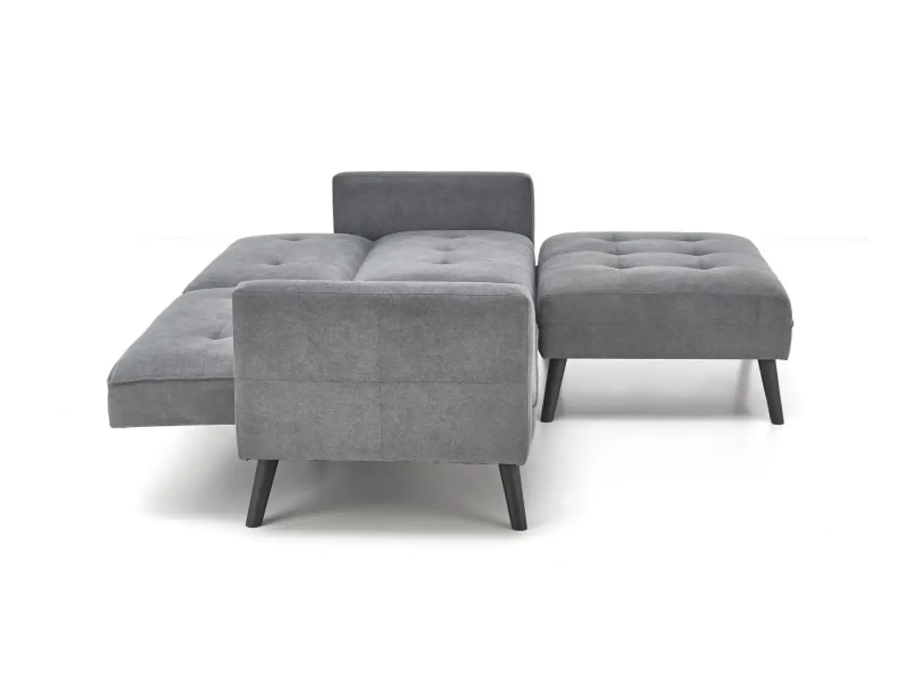 Billede 9 - CORNELIUS sammenklappelig sofa med ottoman, - Grå