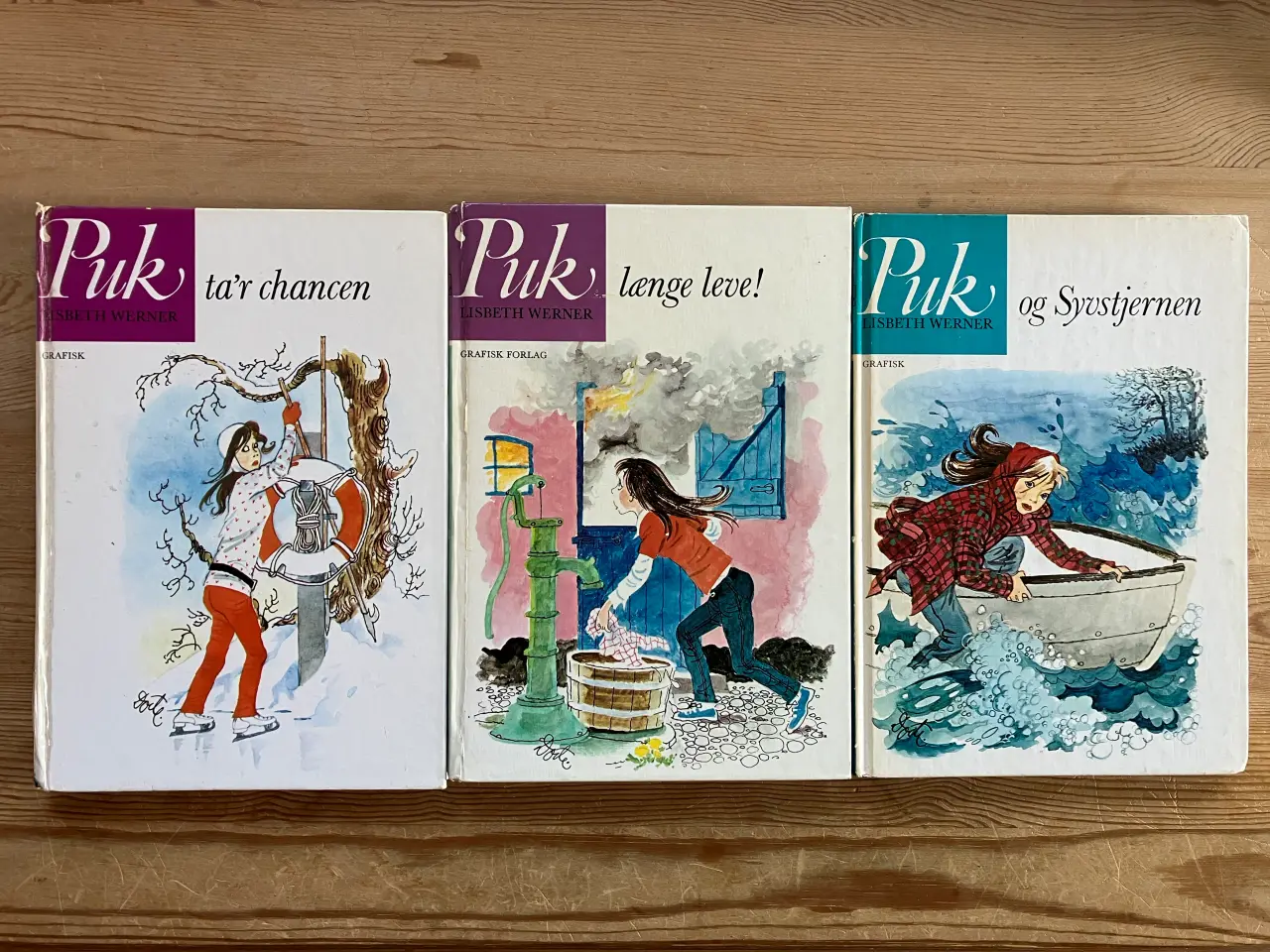 Billede 9 - NEDSAT: 15 gl. Puk bøger, 9 gl. Dot bøger
