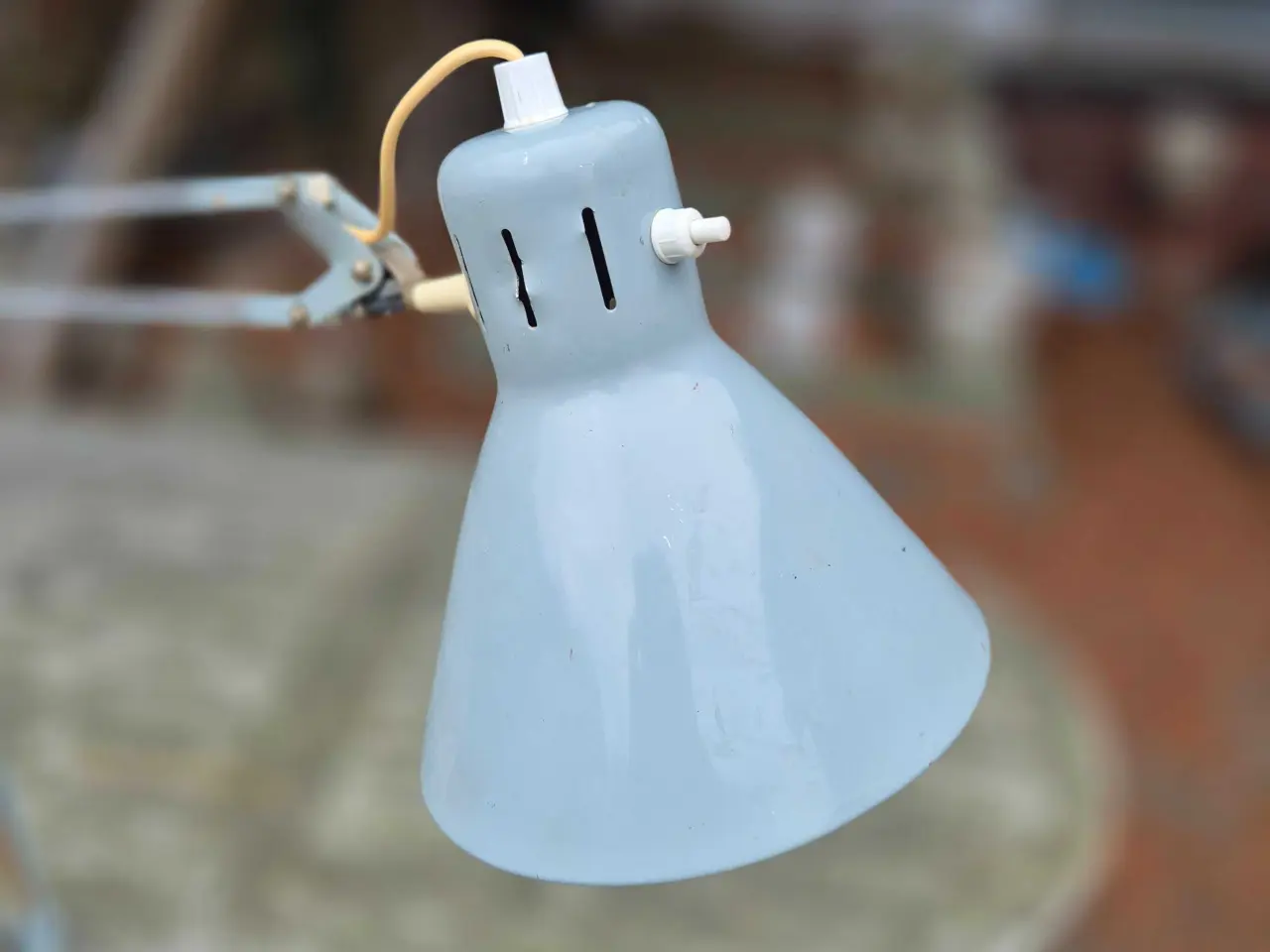 Billede 2 - Grå retro arkitektlampe med rækkevidde
