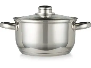 3 stk. blokker gryde ø18cm 2,6 liter rustfrit stål(ubrugt)