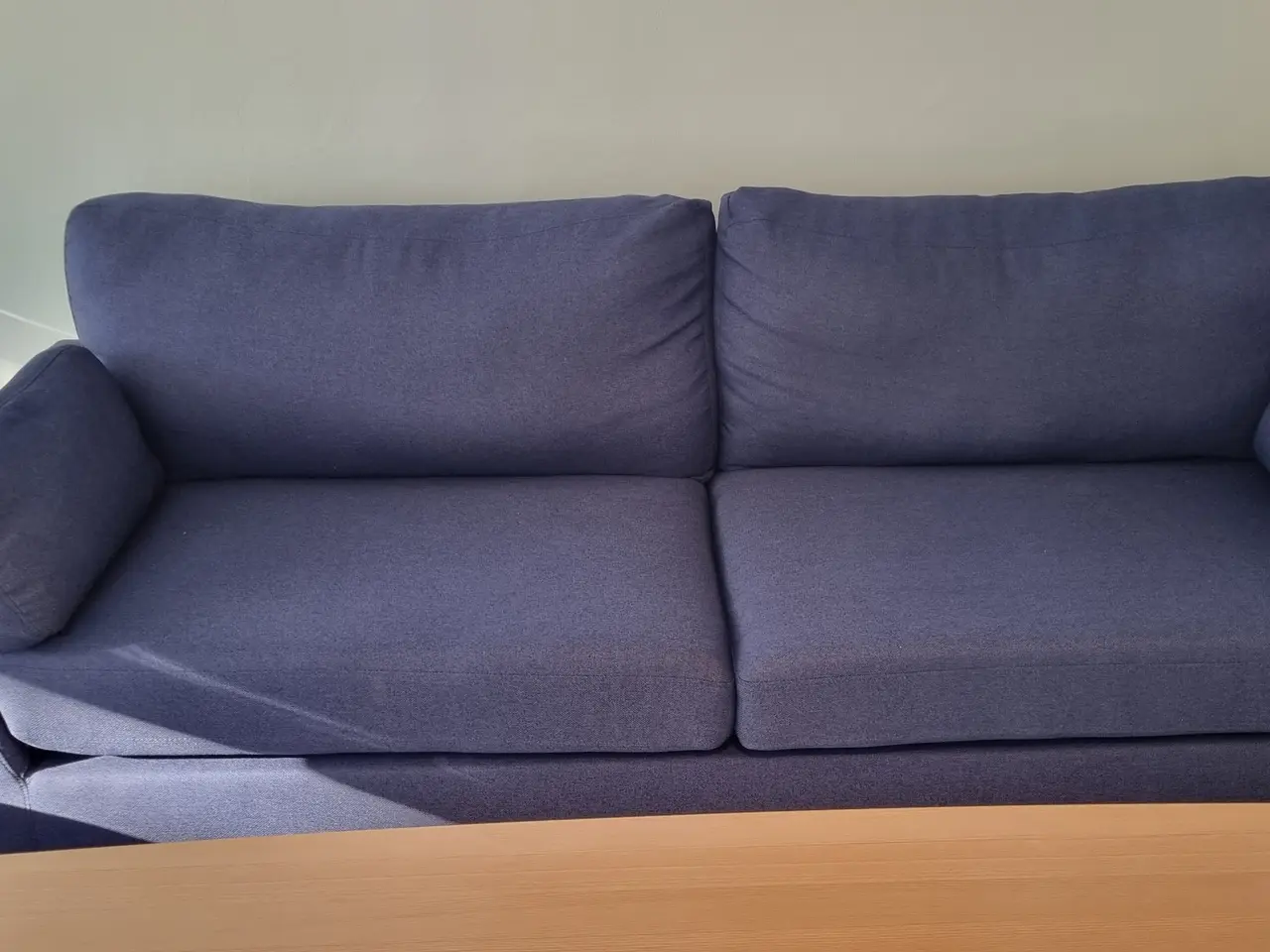 Billede 3 - 3 Pers. Sofa i blåt stof