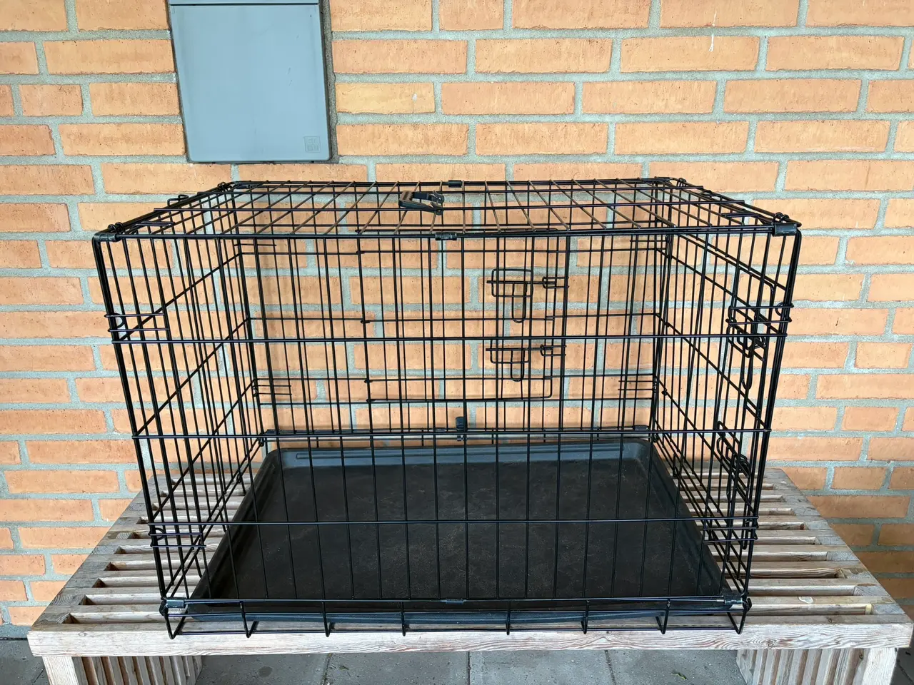 Billede 2 - Hundebur med twin door, sammenklappeligt
