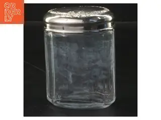 Lille glasbeholder med låg 10x7,5 cm (str. 10x7,5 cm)