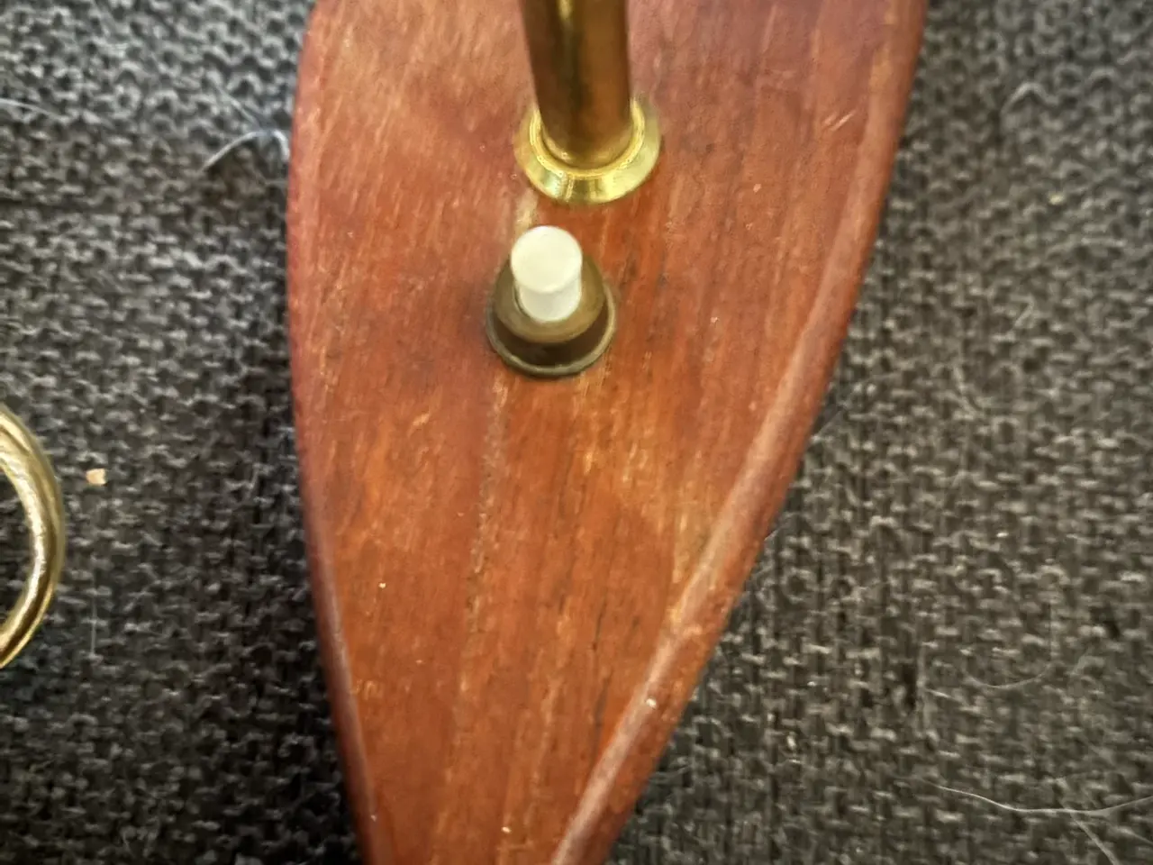 Billede 5 - Vintages teak og messing væglampe