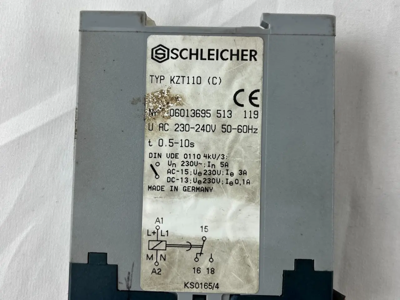 Billede 7 - Schleicher KZT110 (C) Time Delay relæ 230-240V