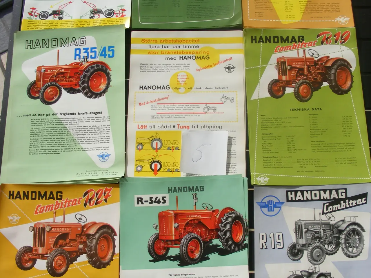 Billede 1 - Hanomag traktorbrochurer
