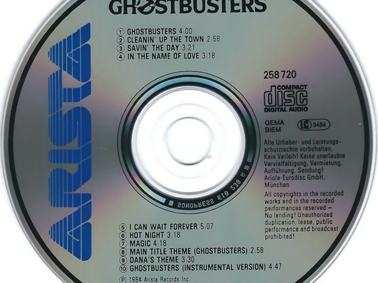 Billede 3 - Diverse kunstnere – Ghostbusters Soundtrack