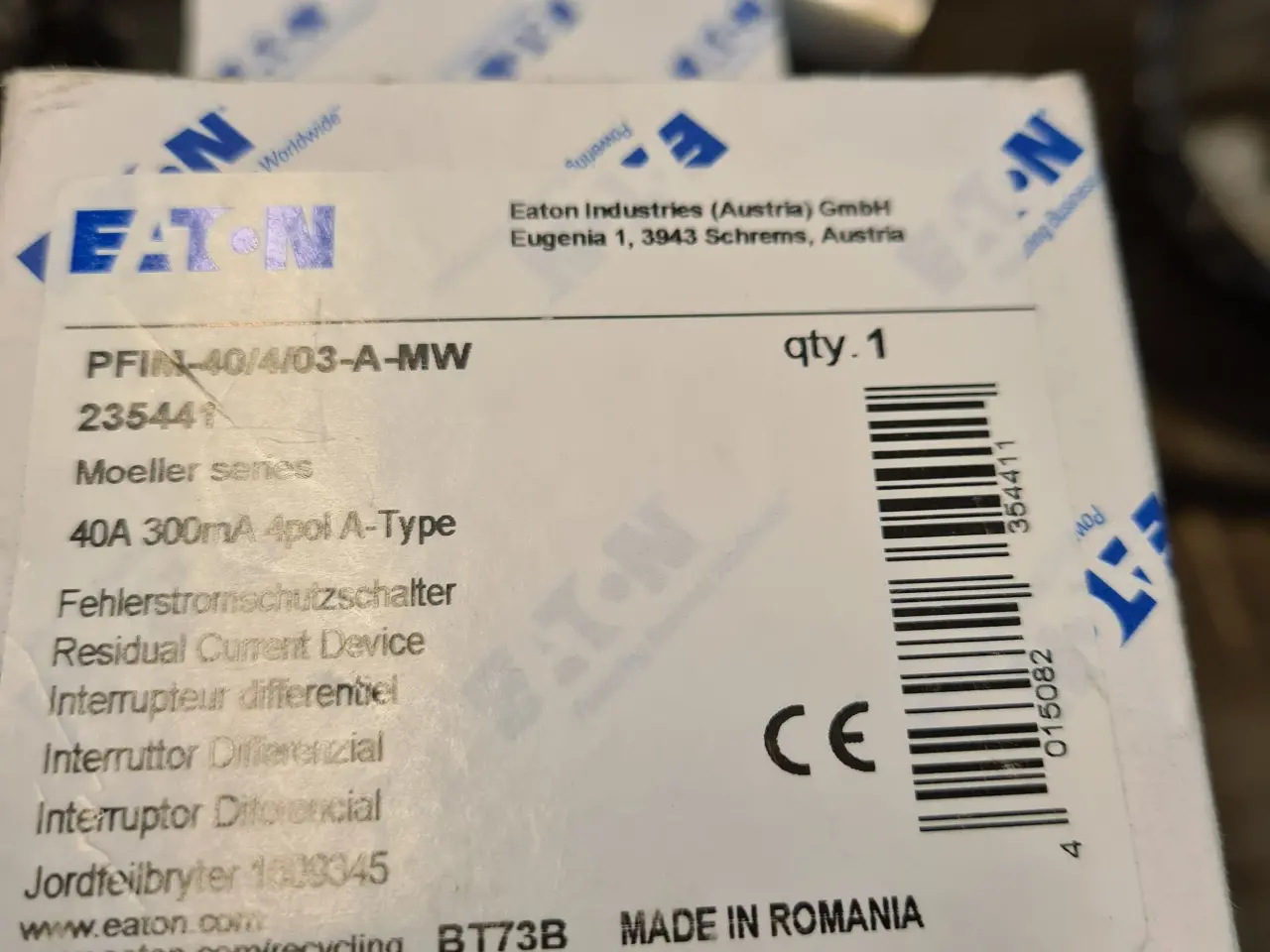 Billede 3 - 40A PFI relæ, 4 polet