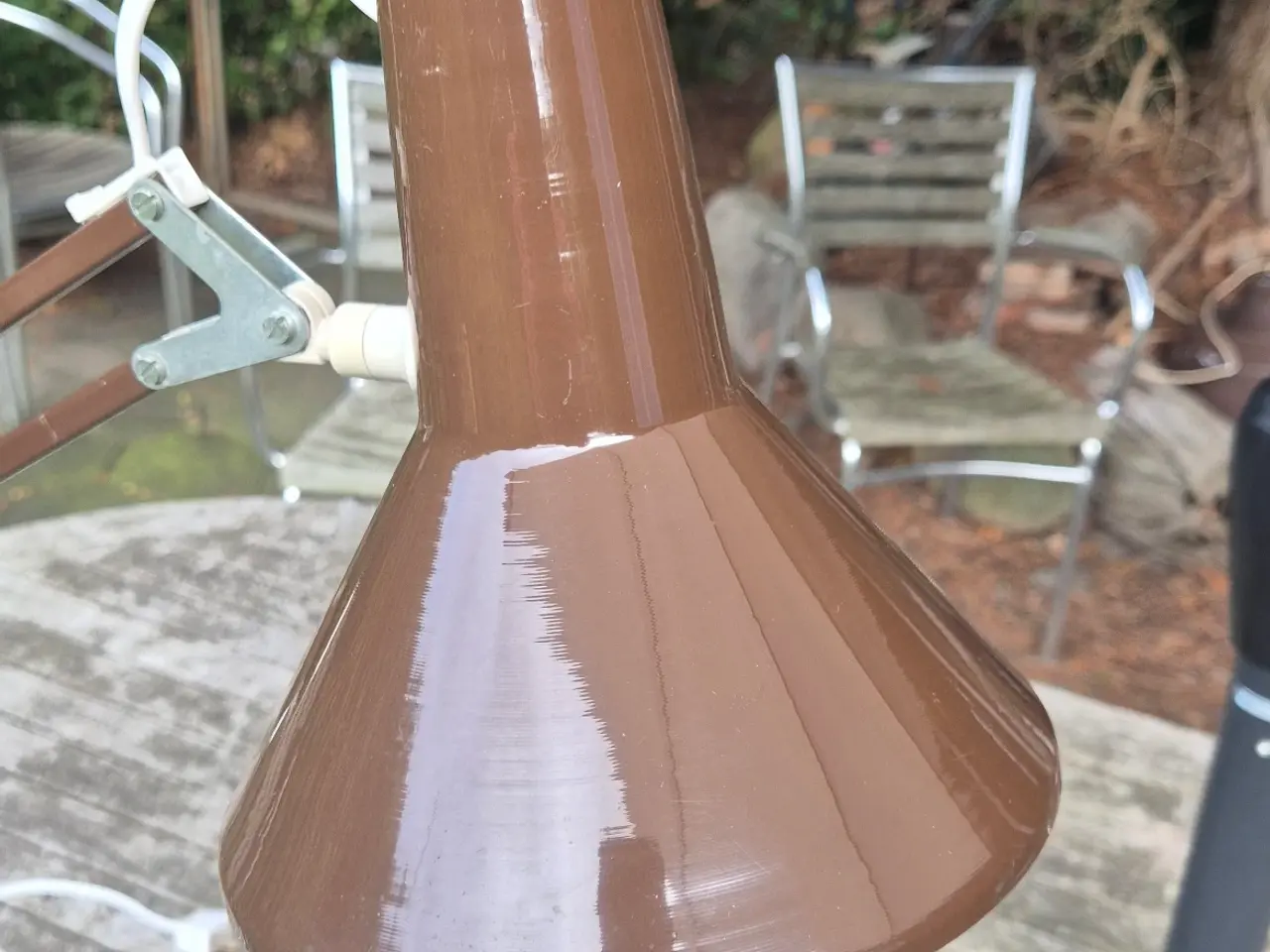 Billede 1 - Velholdt chokoladebrun arkitektlampe