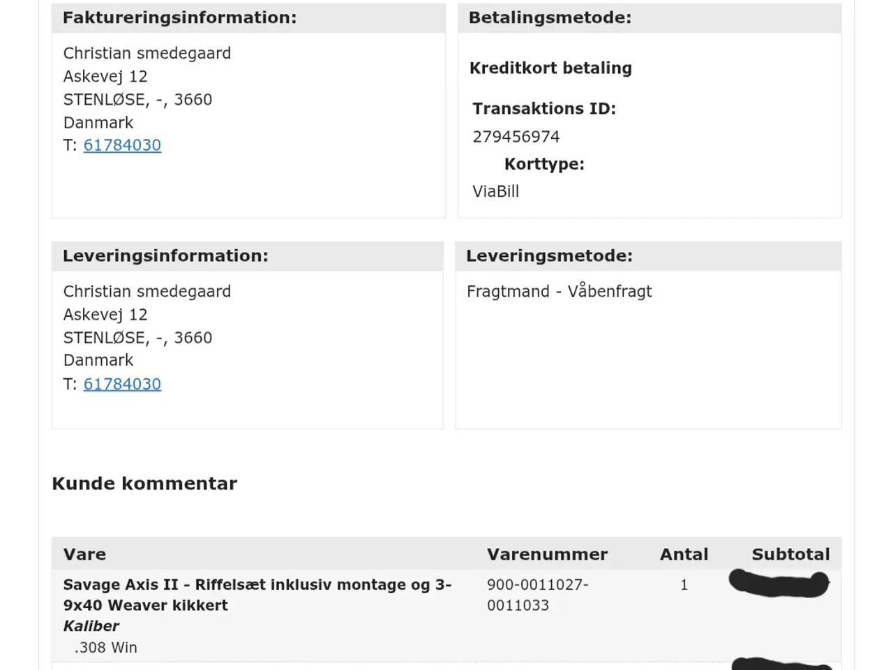 Billede 5 - 308w riffel i god stand
