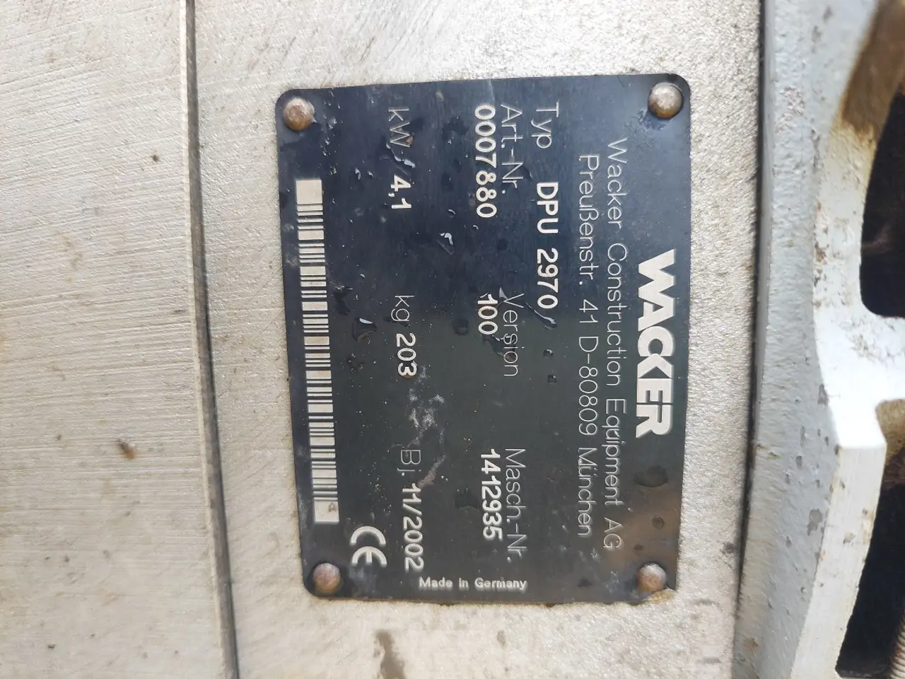 Billede 5 - Pladevibrator Wacker DPU2970