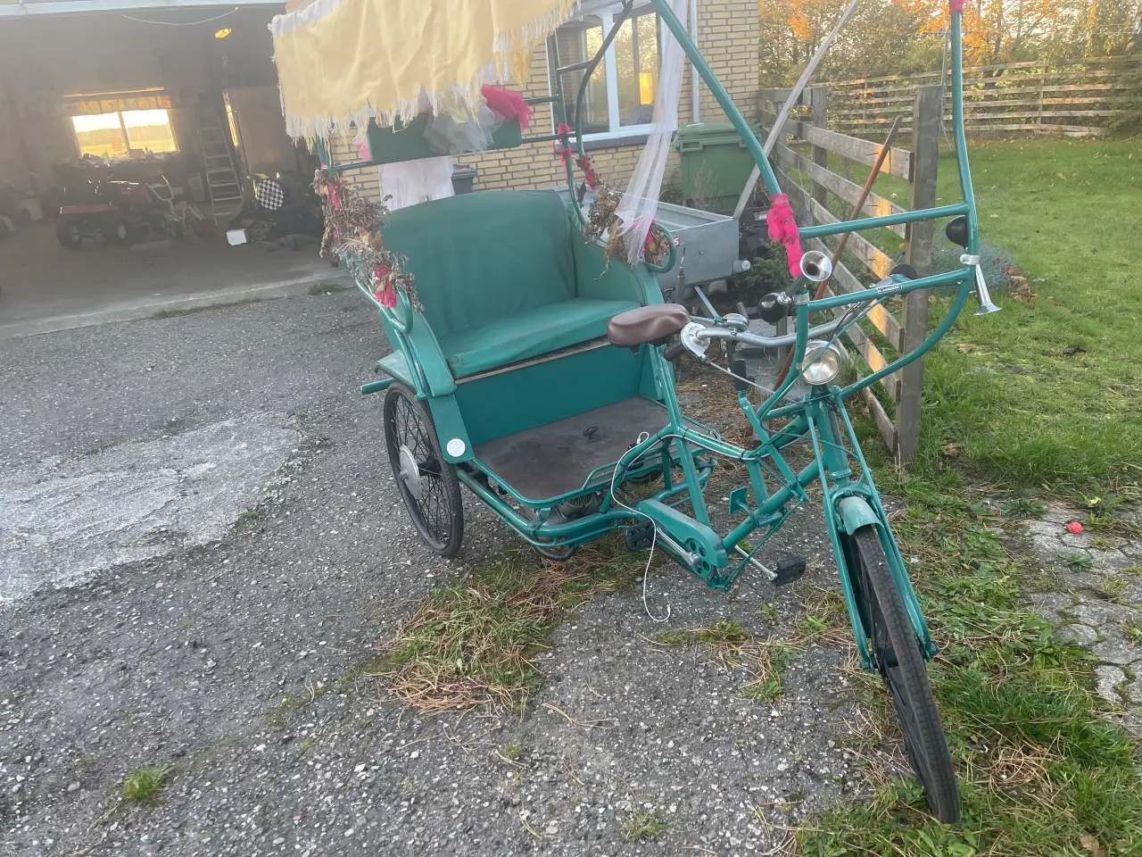 Billede 2 - Rickshaw med benzin motor