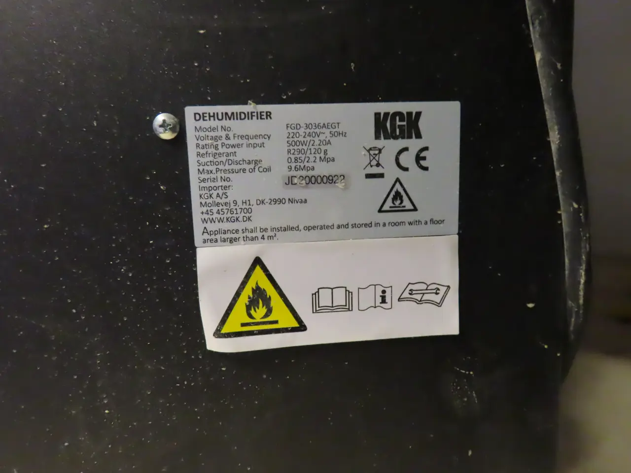 Billede 3 - Affugter KGK FGD-3036AEGT
