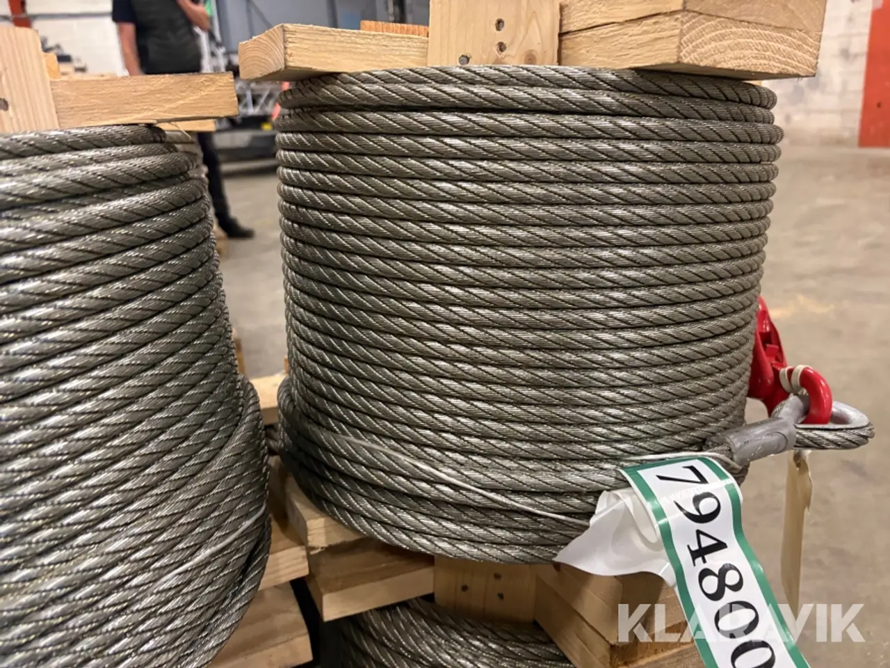 Billede 8 - Stålwire Drahtseilwerk Hemer Taurus wire top e. Safetyhook - 9 bundter / 1170m