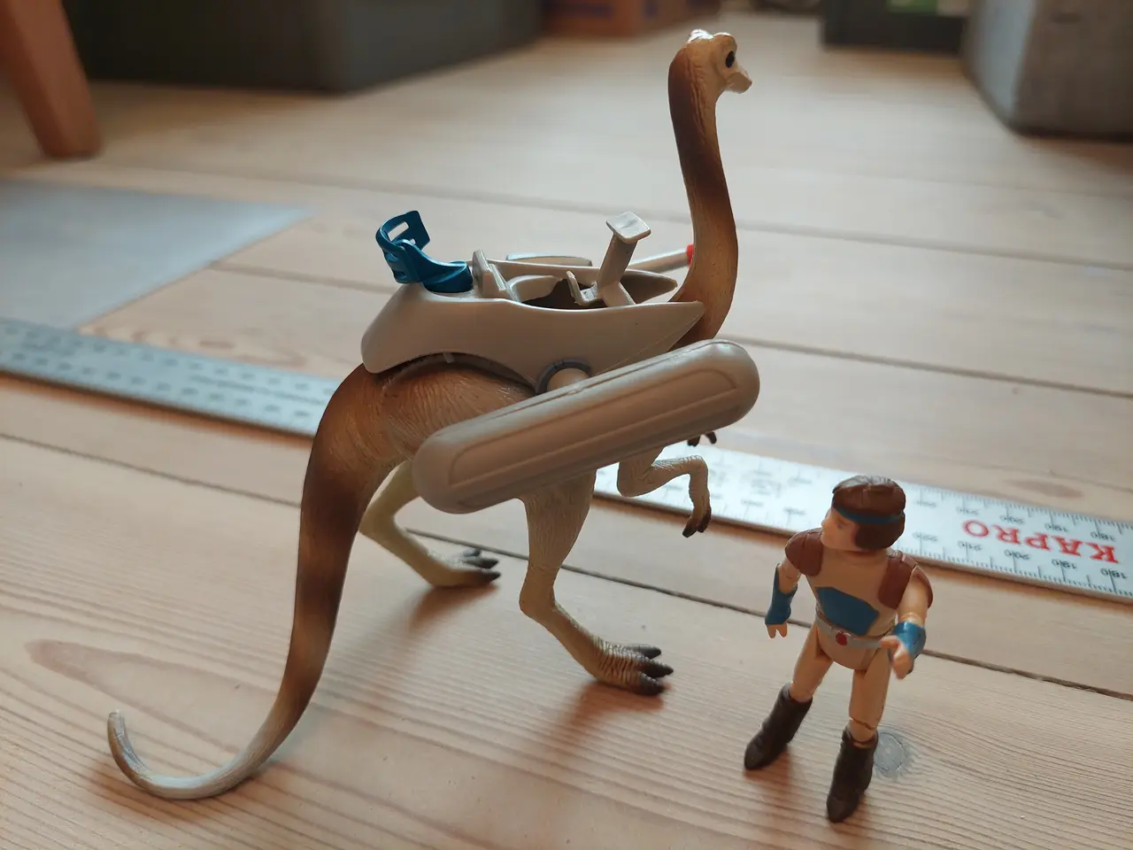 Billede 5 - Dino-Riders - Struthiomimus med drengen Nimbus