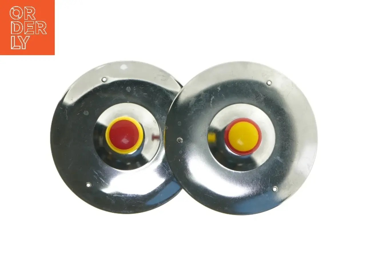 Billede 1 - Diskos i metal med plastikhåndtag (str. Ø 12,5 cm)