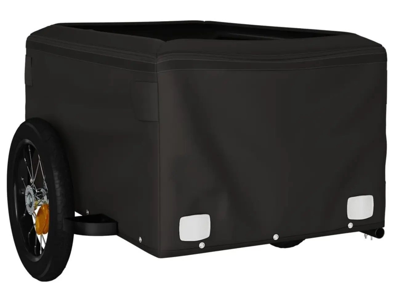 Billede 5 - Cykelanhænger 30 kg - jern, sort og orange
