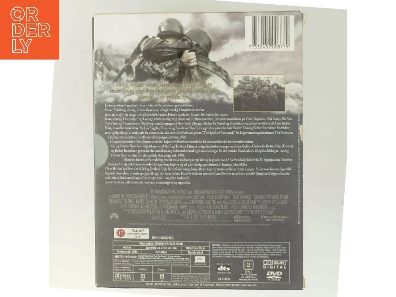 Billede 3 - Saving Private Ryan (DVD) med Tom Hanks (DVD)