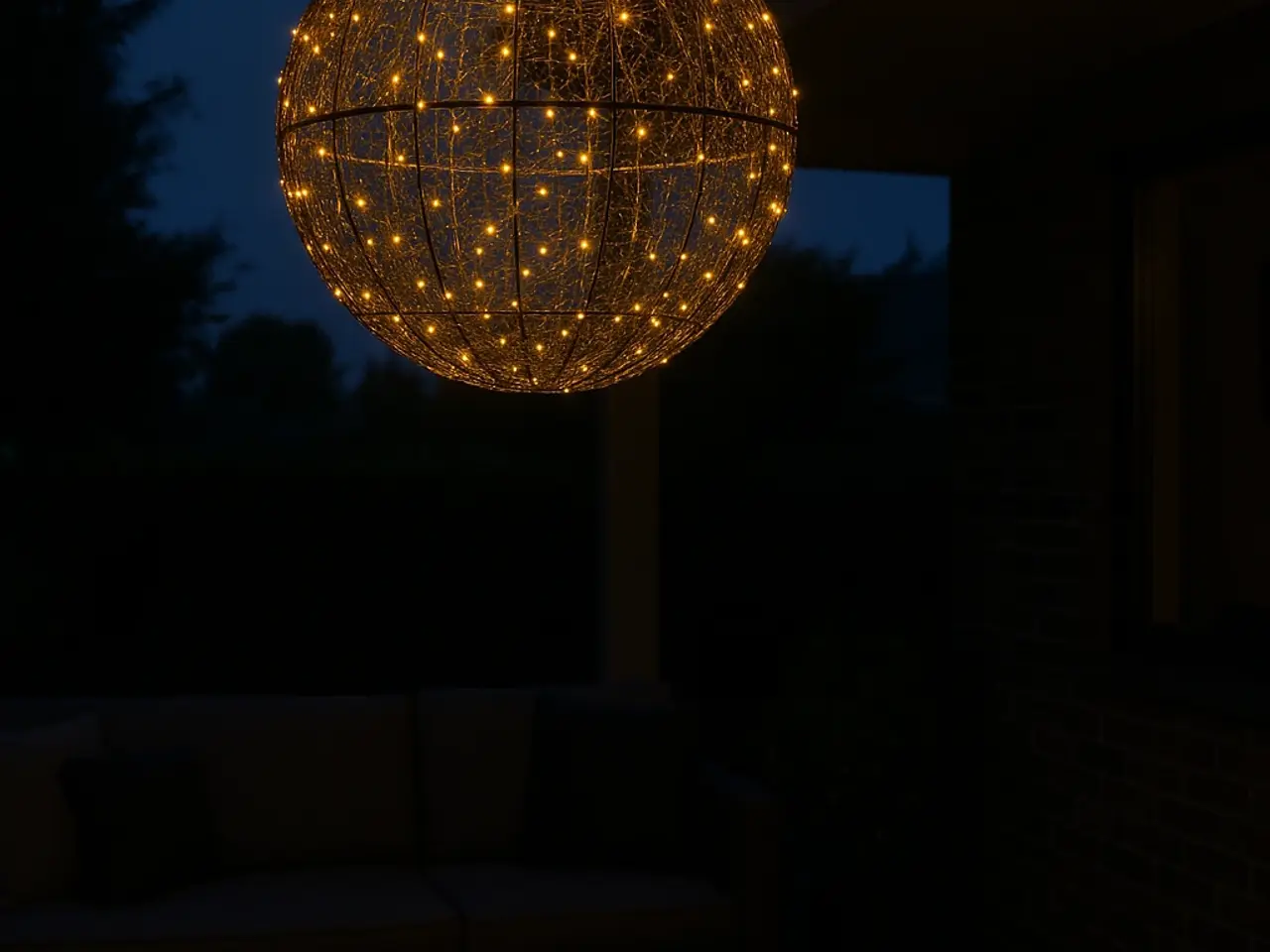 Billede 2 - Stor LED-designkugle / lampe Ø58 cm - 960 LED