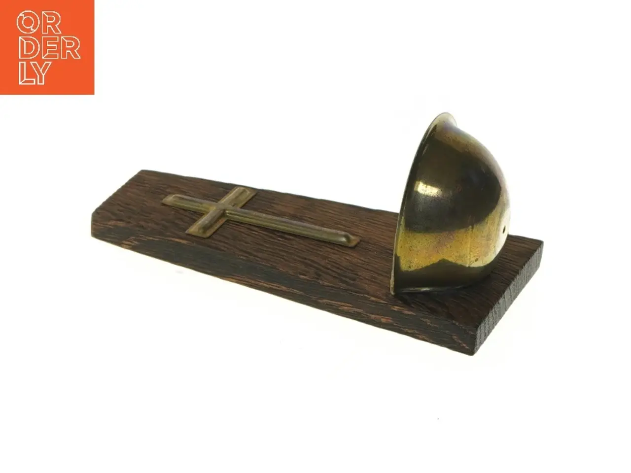 Billede 3 - Vievands vægophæng med kors(str. 15x6 cm)