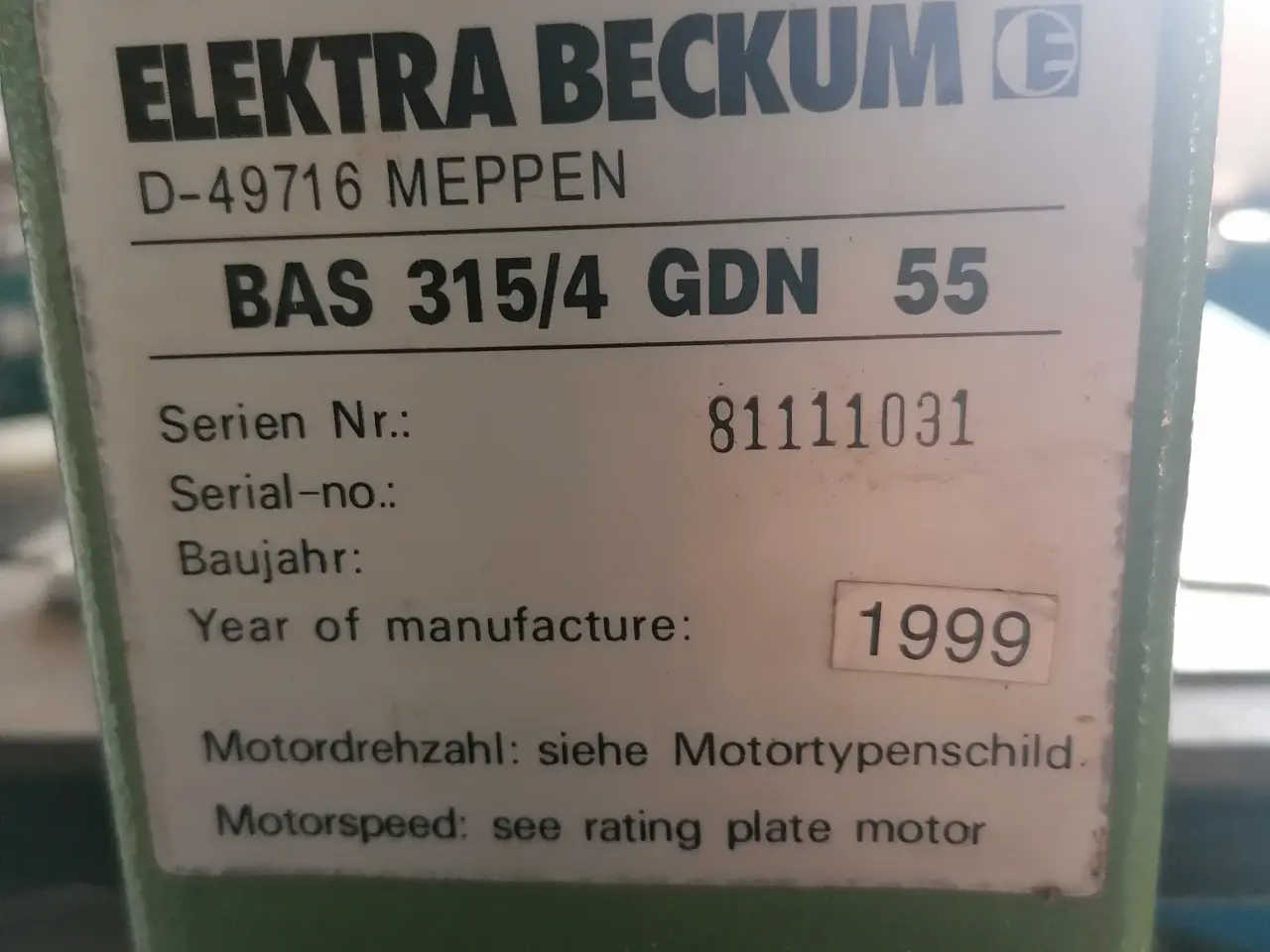 Billede 6 - Klingestyr Elektra Beckum