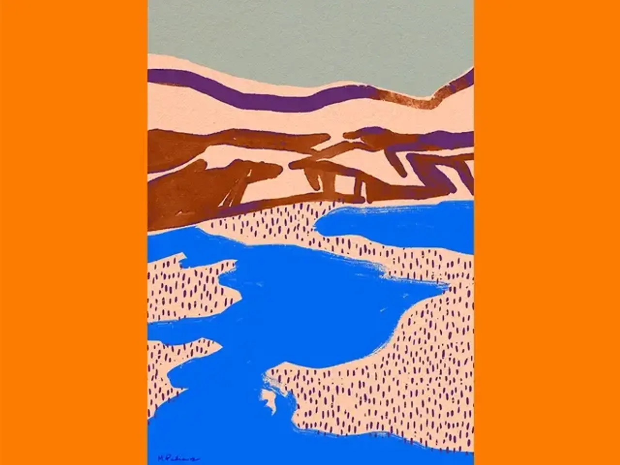 Billede 1 - Plakat “ Orange Landscape” By Magdalena Pankiewicz