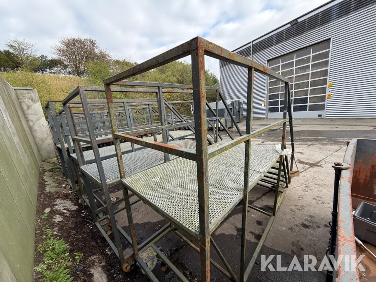Billede 4 - Arbejdesplatform med trapper 1 styk