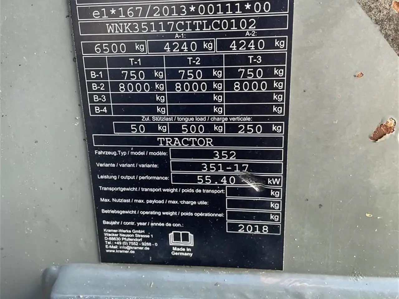 Billede 5 - Kramer KL30.8T med skovl , pallegafler, overfaldsgreb