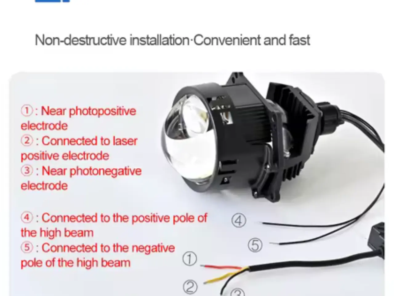 Billede 16 - MC eller Bil - Bi Direct Laser Led Projector Lense