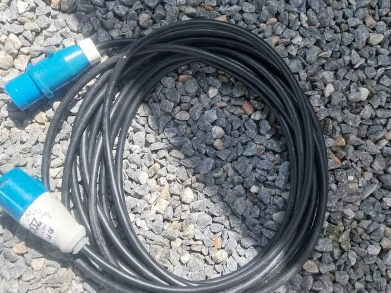 Billede 1 - Strømkabel kraftigt med CEE stik in begge ender