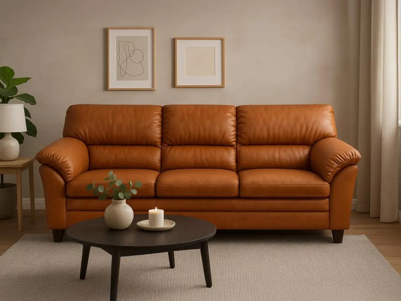 Billede 5 - Hjort Knudsen Tilst 3 pers læder sofa