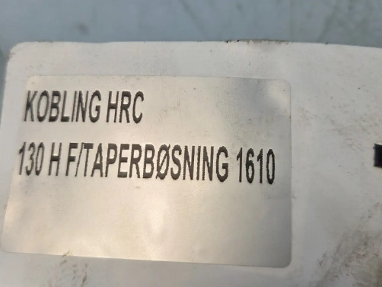 Billede 9 - Kobling HRC 130 HF Taperbøsning 1610