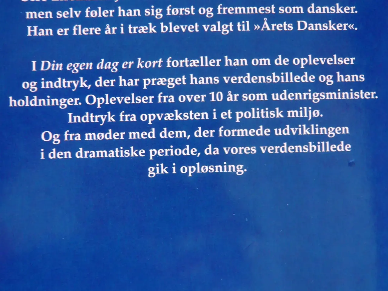 Billede 2 - Din egen dag er kort af Uffe Ellemann-Jensen