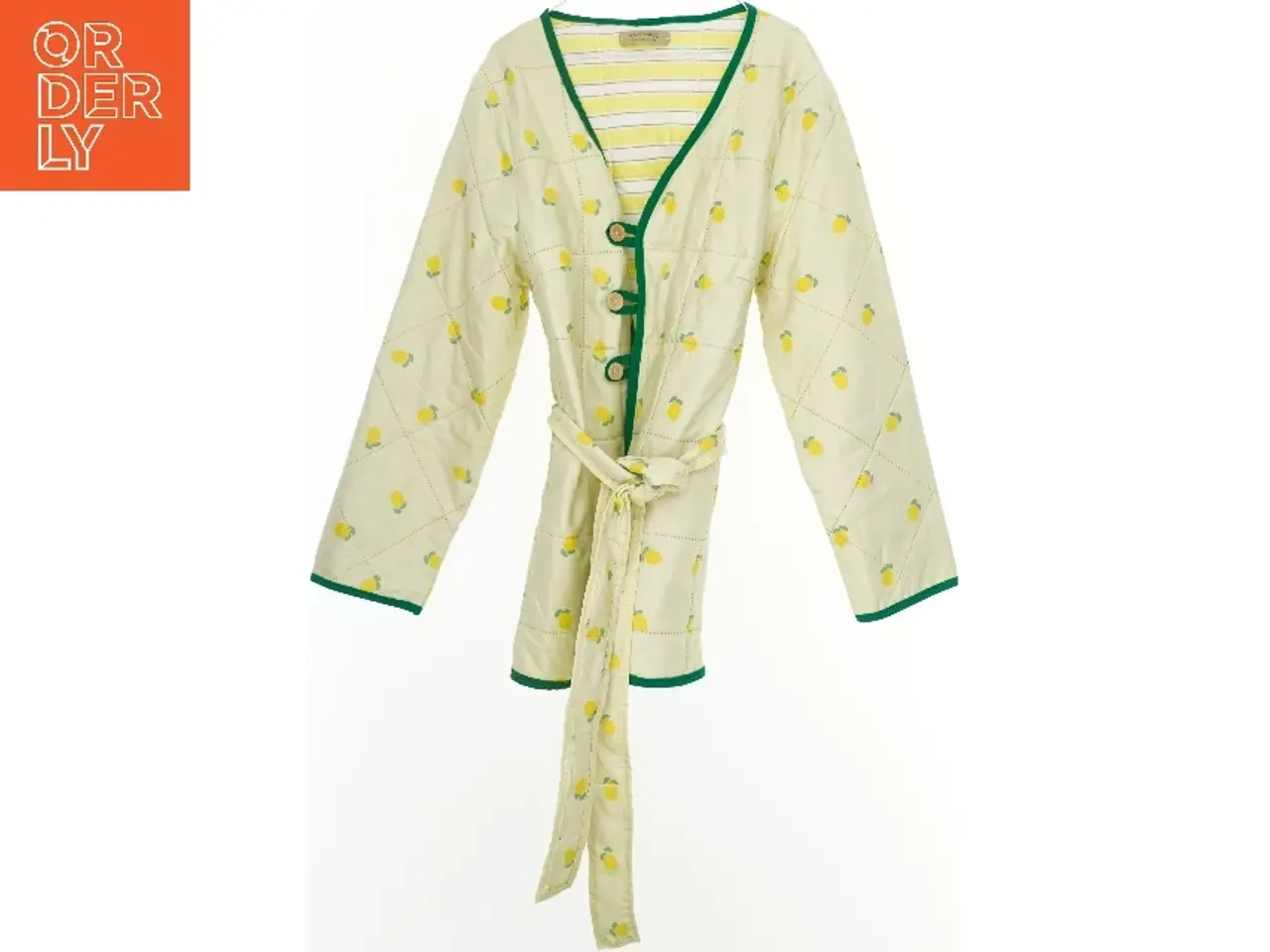 Billede 1 - Vatteret cardigan med Citronmønster (str. 164)