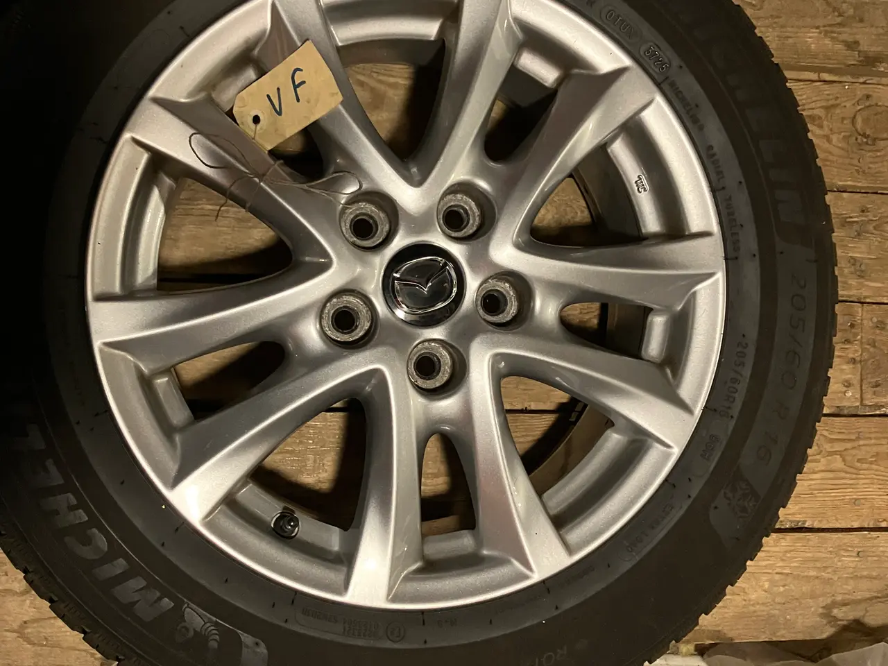 Billede 1 - 4 Michelin Alpin 7 vinterdæk på 16" alu fælge
