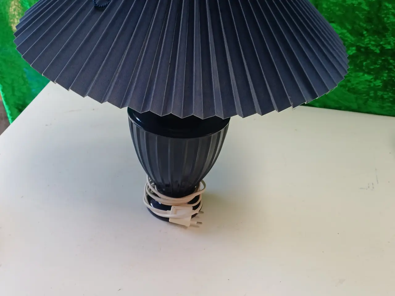 Billede 3 - Bordlampe i pocelæn
