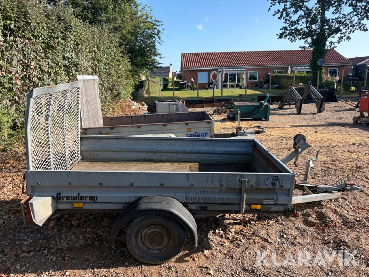 Billede 6 - Trailer Brenderup 750 med spil og tip.