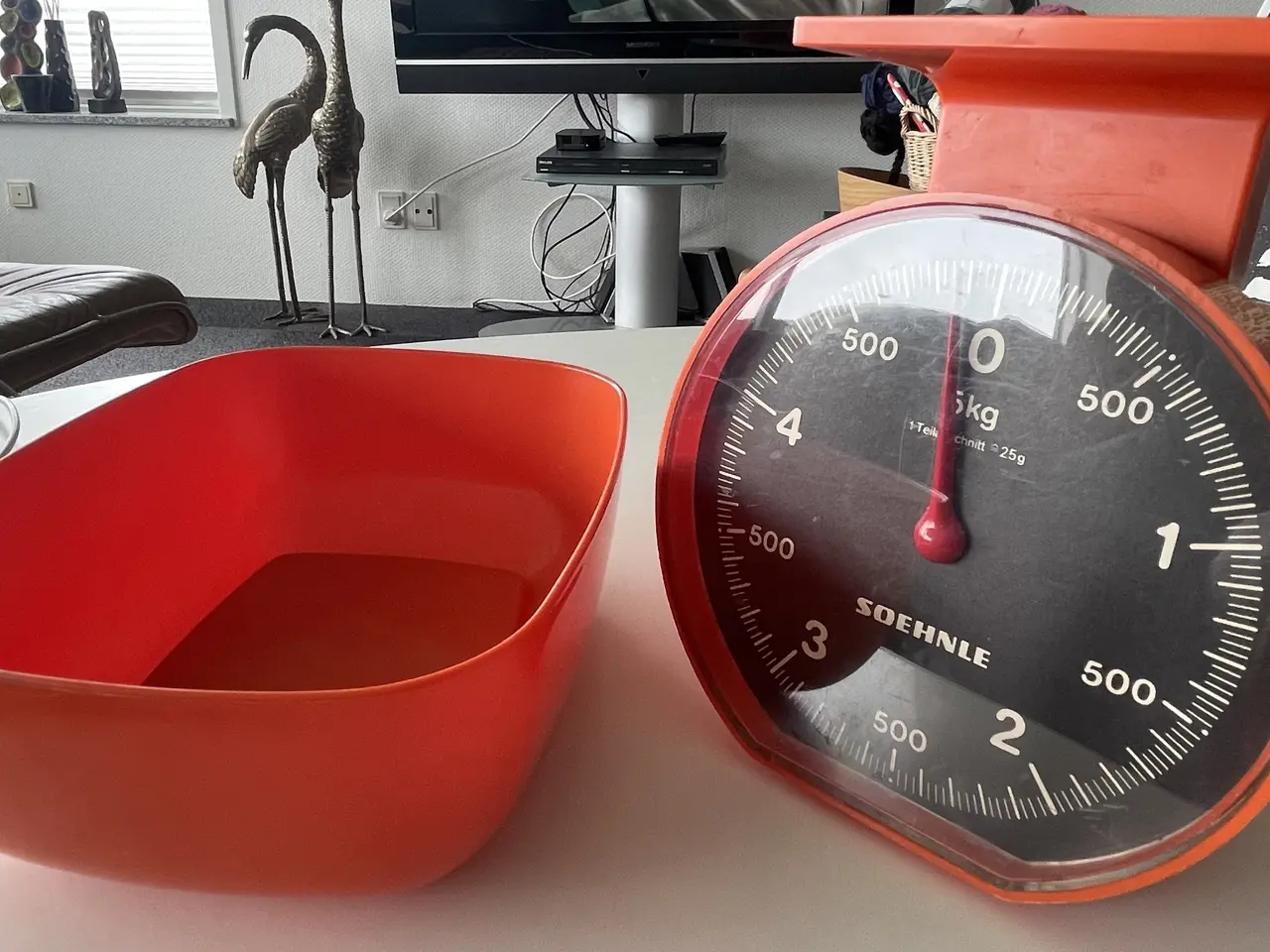 Billede 4 - RETRO SOEHNLE orange køkkenvægt