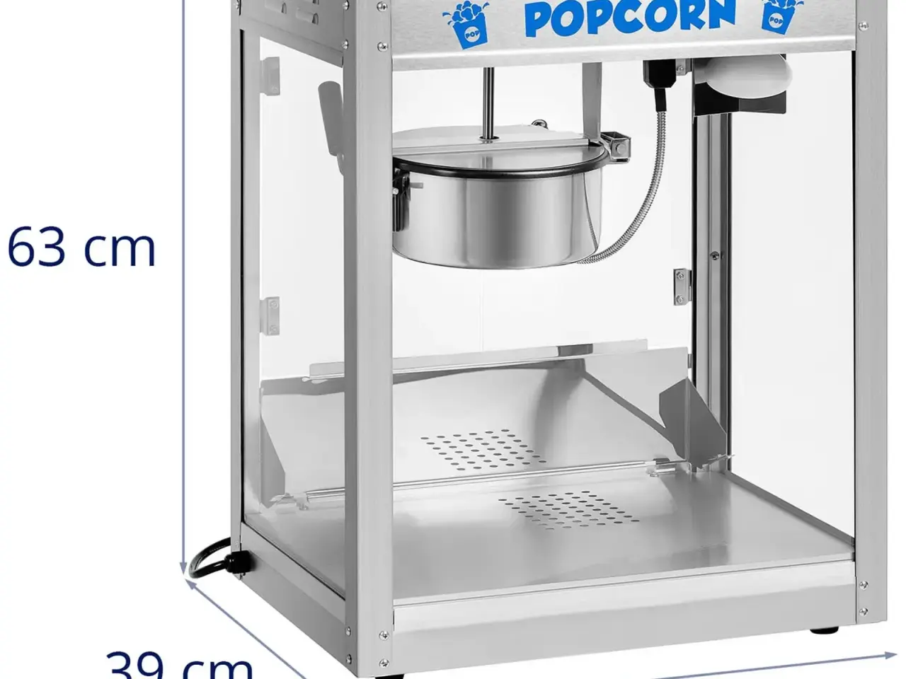 Billede 9 -  Popcornmaskine 88 L – 1350 W – rustfrit stål