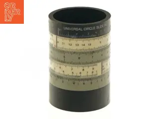 Vintage Ole Jørgensen Universal cylinder slide lineal (str. Ø 7x10 cm)