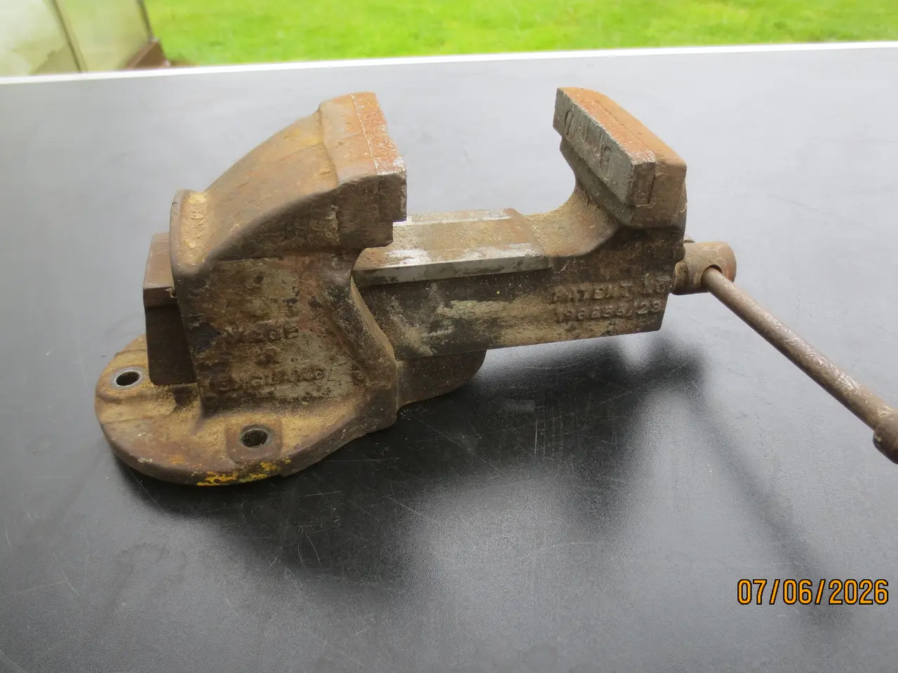 Billede 2 - 1 stk Record Skruestik Patent 196658/23