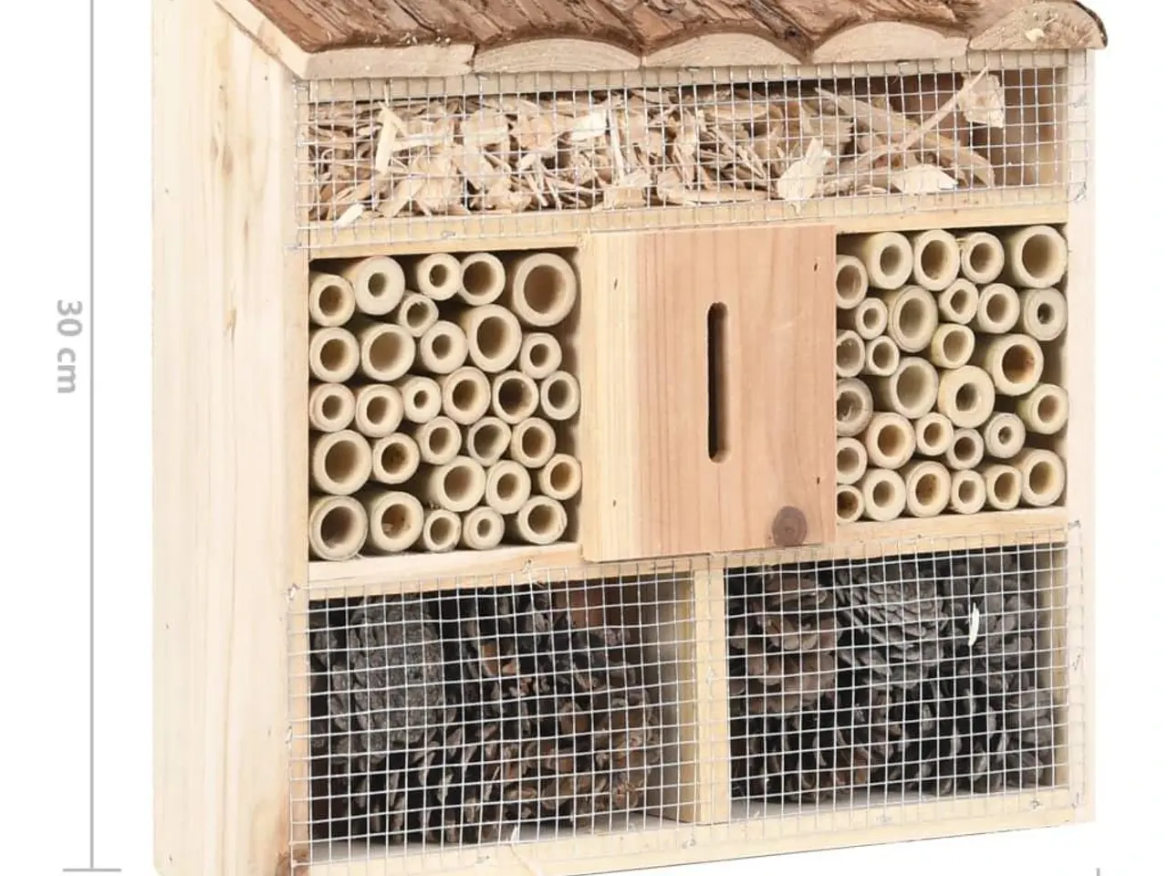 Billede 6 - Insekthotel 30x10x30 cm fyrretræ