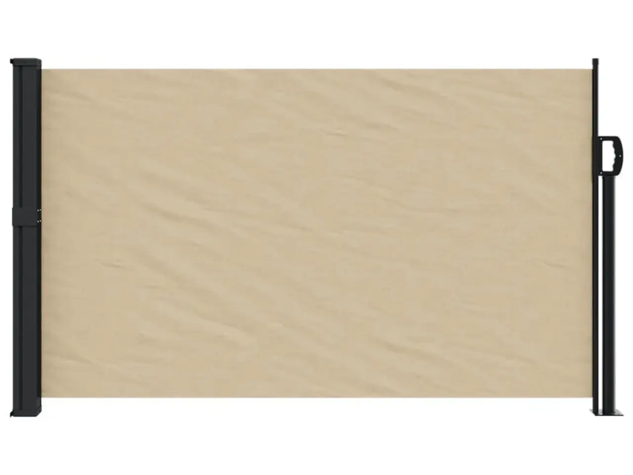 Billede 3 - Sammenrullelig sidemarkise 120 × 500 cm - beige