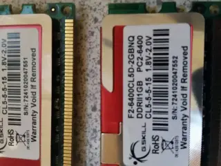 2x1GB DDR2 ram (G.Skill)