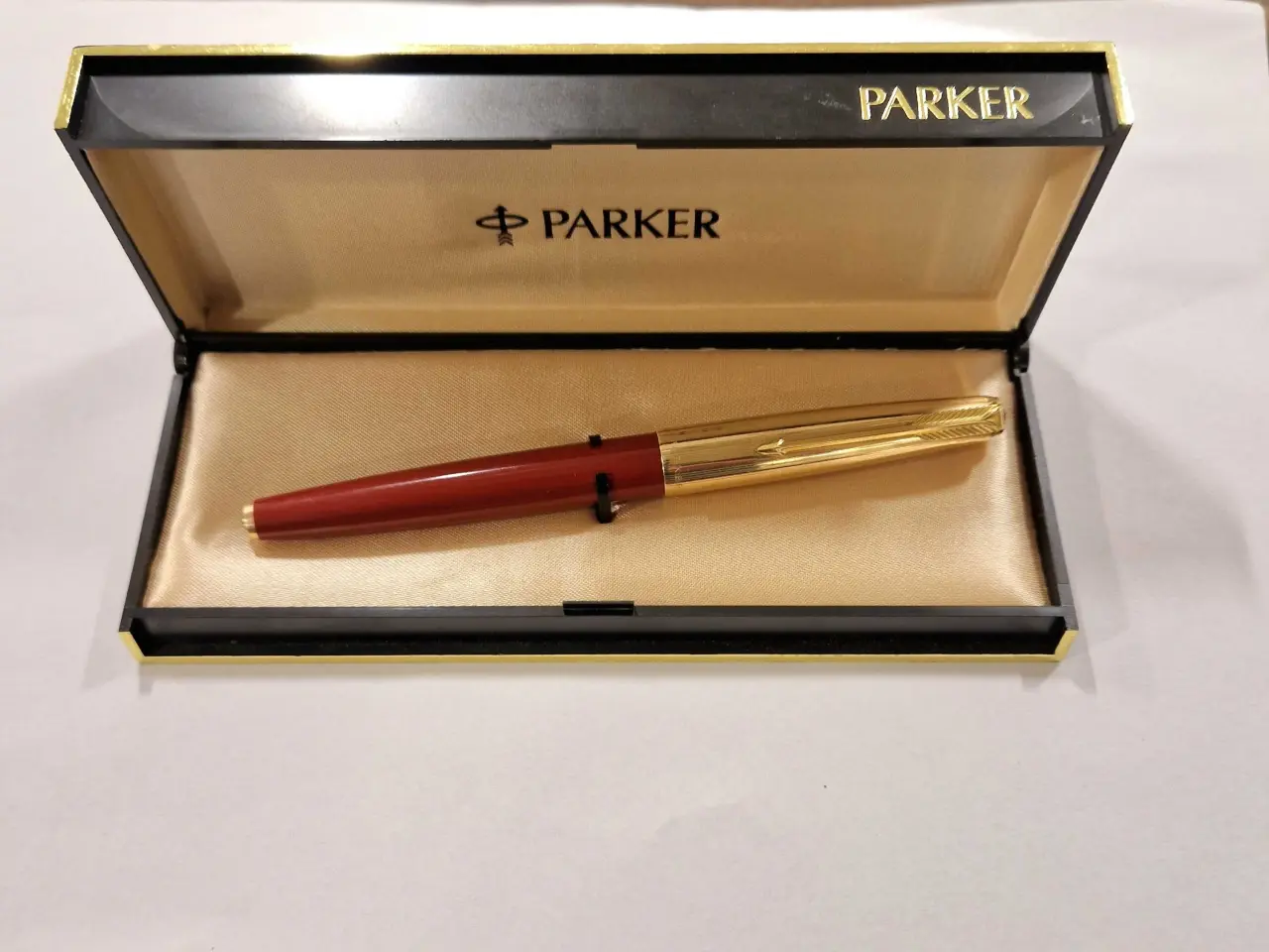 Billede 5 - Bordeaux Parker Fyldepen 61, 12 karat rolled gold