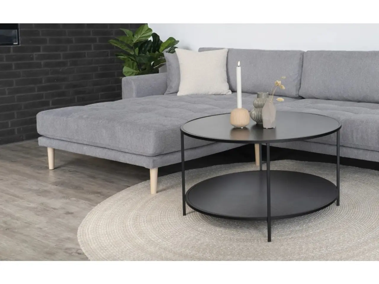 Billede 2 - Lido - Venstrevendt Chaiselongsofa - Lysegrå stof