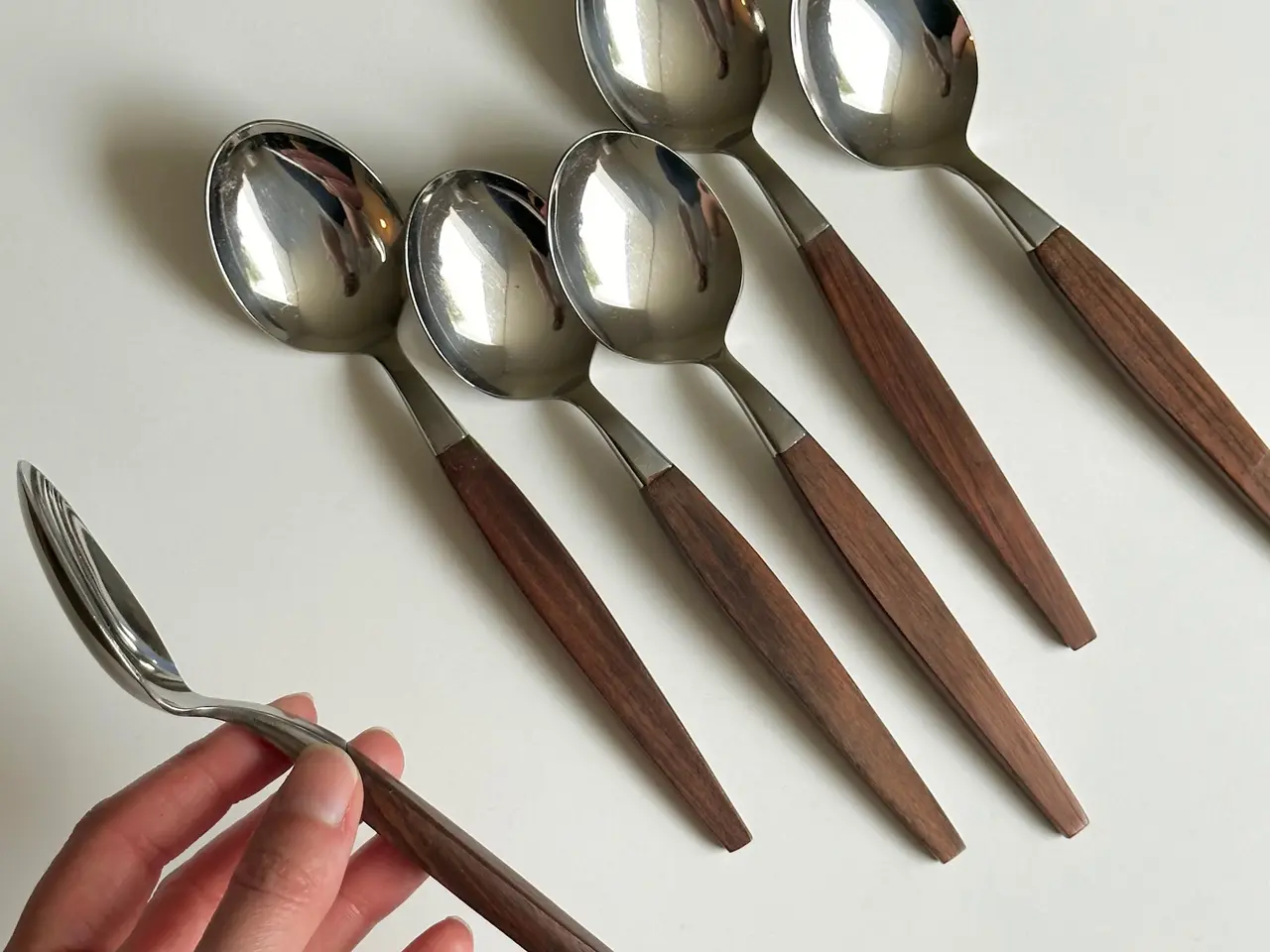 Billede 4 - Vintage spiseskeer, Athen, 6 stk samlet