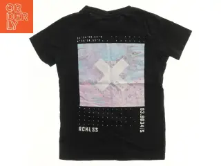 Sort T-shirt med grafisk print fra DWG (str. 140)