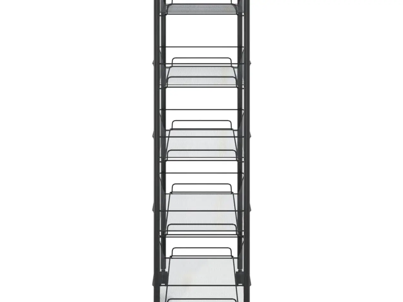 Billede 4 - Køkkenvogn med 5 hylder 46 x 26 x 105 cm - sort