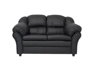 Tønder 2 pers. sofa - Sort tekstillæder